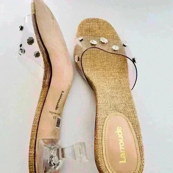 NEW! Vivi Lucite Mule in Clear Vinyl with Swarovski® Crystals - Picture 4 of 8